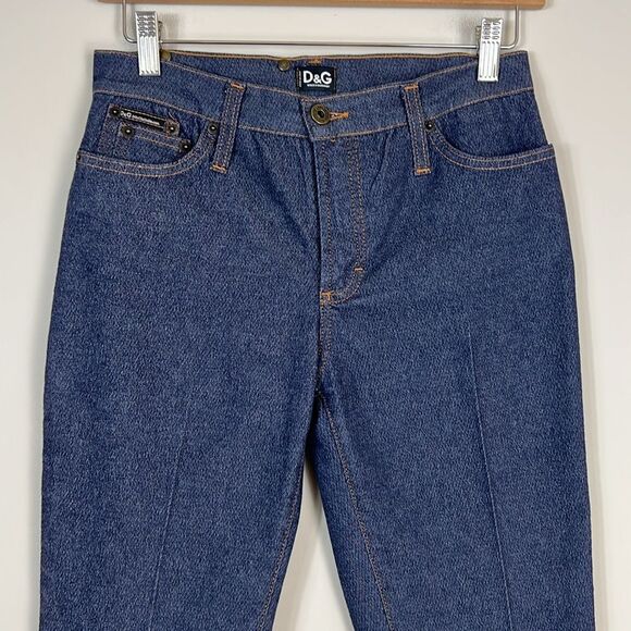 Dolce & Gabanna Straight Flare Jeans Retro Western 70s Y2K Size 26 low rise - Picture 3 of 14